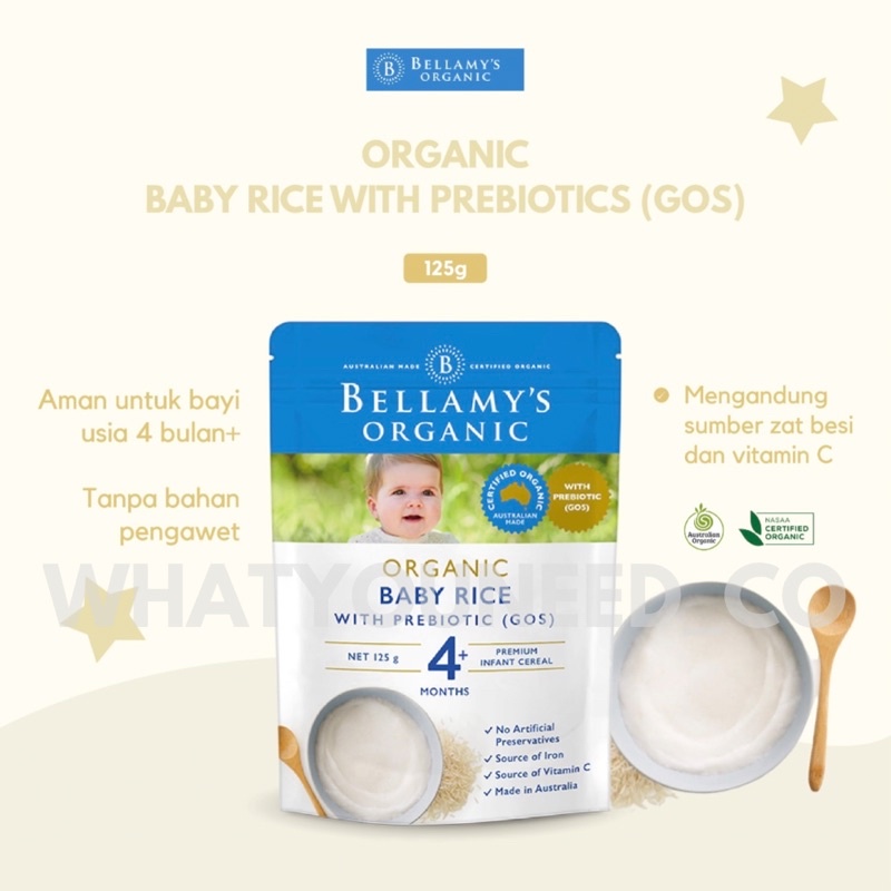 Kebaikan organic hot sale baby rice