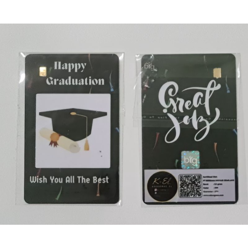 Jual Kado Emas GRADUATION / WISUDA 0.05 & 0.1 gram | Shopee Indonesia