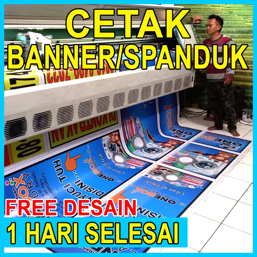 Jual CETAK BANNER SPANDUK FREE DESAIN Bahan 280 Hi Res | Shopee Indonesia