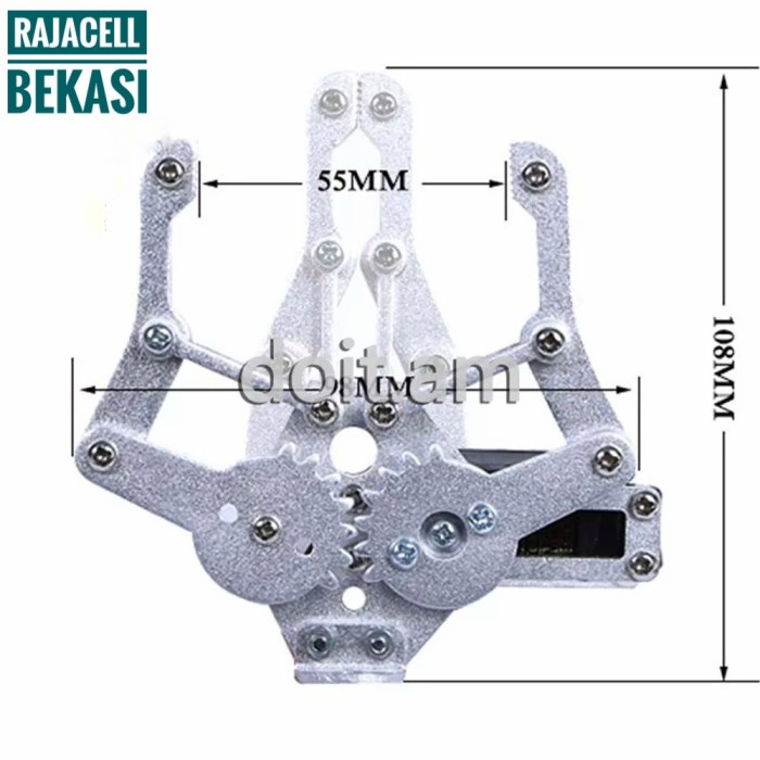 Jual Eklusif 1Axis Gripper Robot Mechanical Arm Manipulator Claw Capit ...
