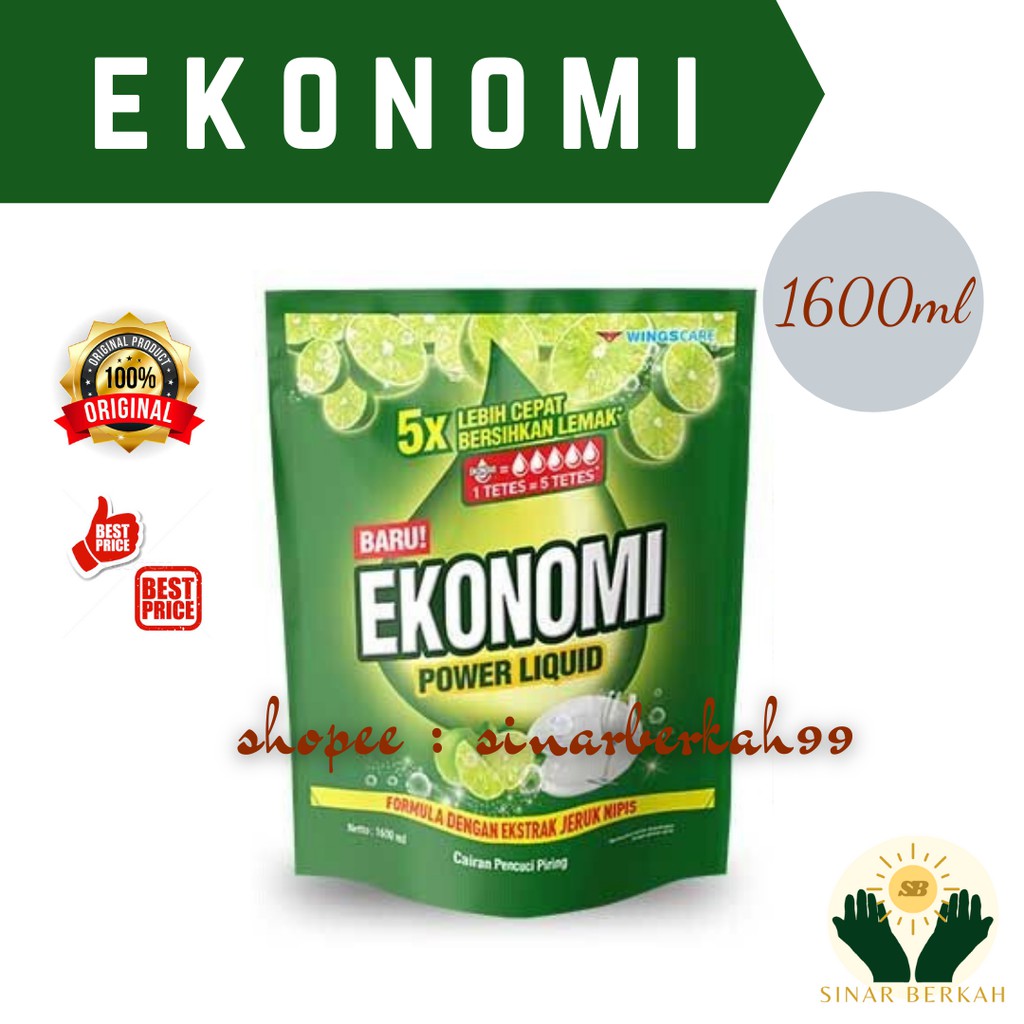 Jual Ekonomi Sabun Cuci Piring Jeruk Nipis Ml L Shopee Indonesia