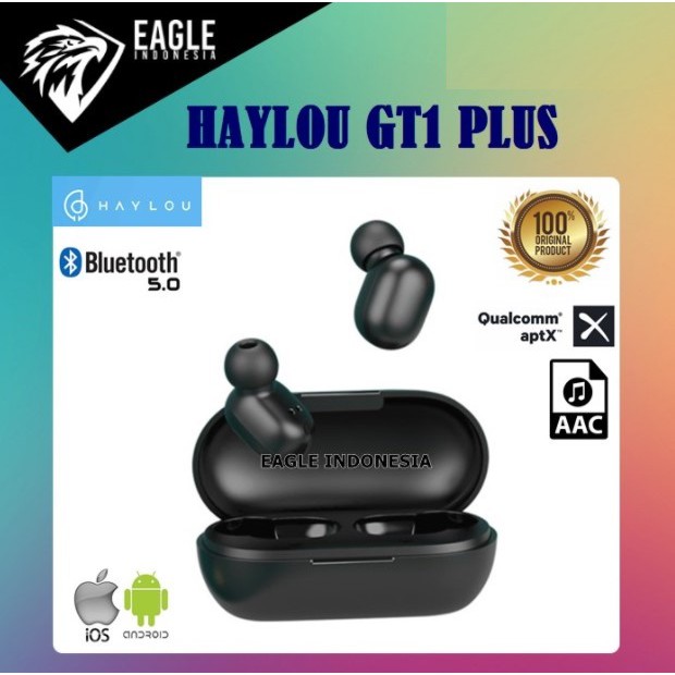 ORIGINAL Haylou GT1 PLUS APTX TWS Bluetooth 5.0 Headset Earphone