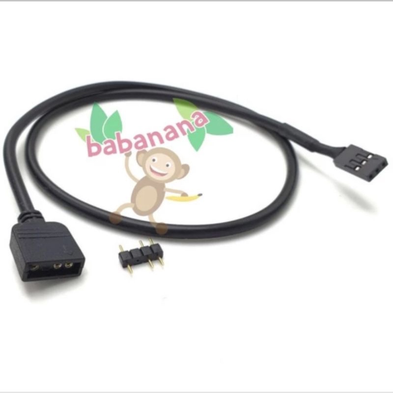 Jual Kabel ARGB 5V 3 Pin To Vdg Converter Adapter Cable Rgb Fan Pc ...