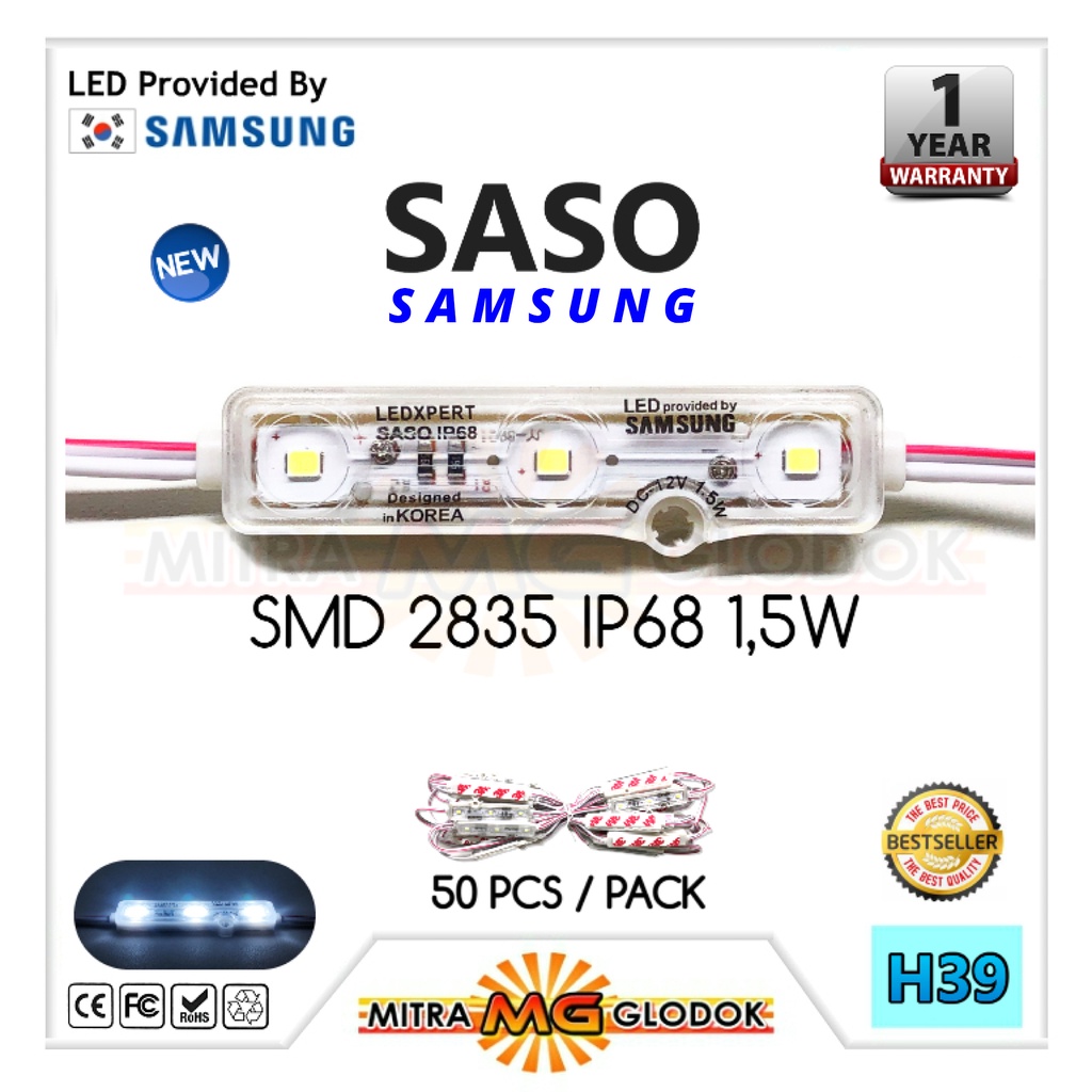 Jual Led Module Saso Modul Mata Samsung W Cahaya Putih Cool White Smd Mata Kecil Ip