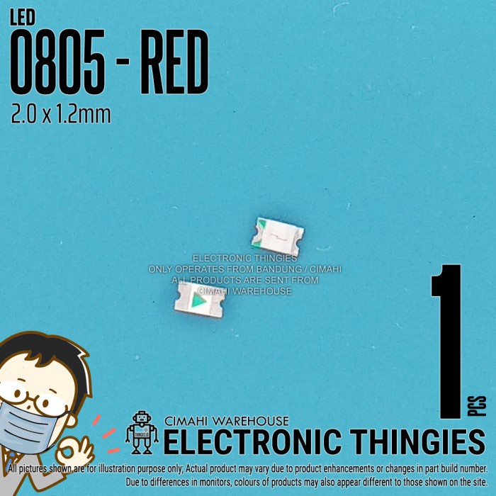 Jual LED 0805 RED SMD 2012 MERAH | Shopee Indonesia
