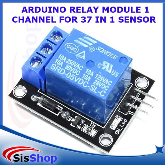 Jual ARDUINO RELAY MODULE 1 CHANNEL FOR 37 IN 1 SENSOR | Shopee Indonesia