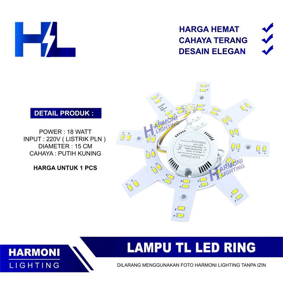 Jual Lampu Tl Ring Led W Watt Shopee Indonesia