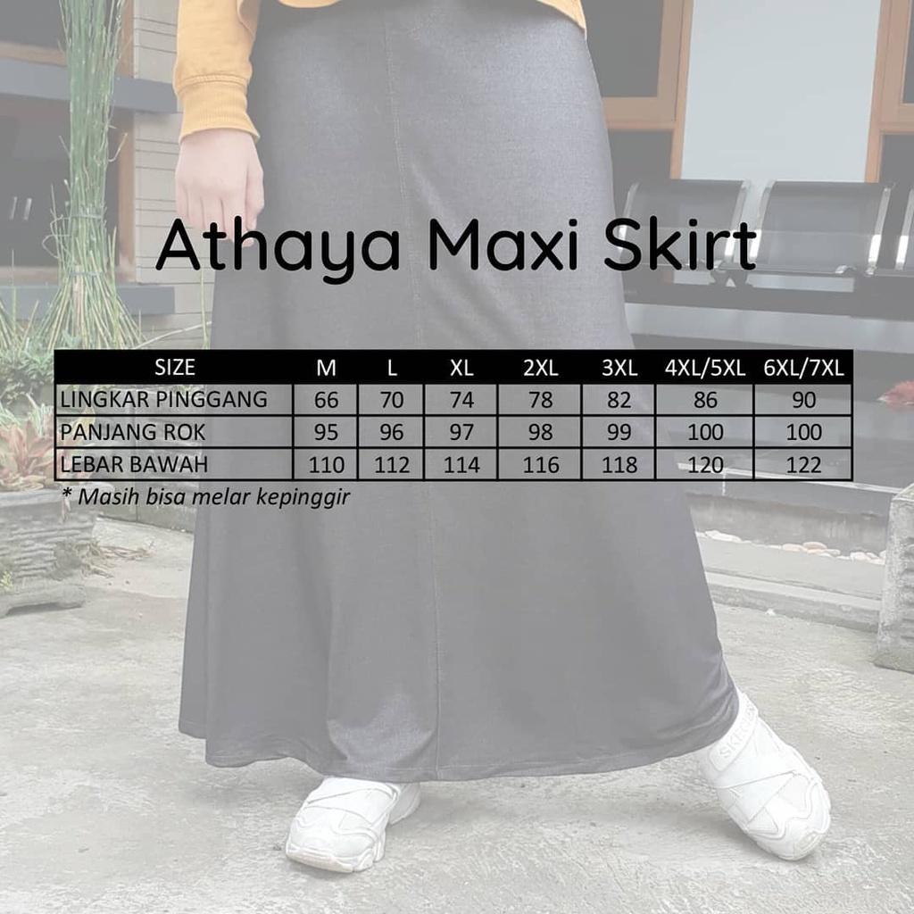 Jual DEFECT - ATHAYA ROK PAYUNG DENIM COTTON SPANDEX SKIRT WANITA ...