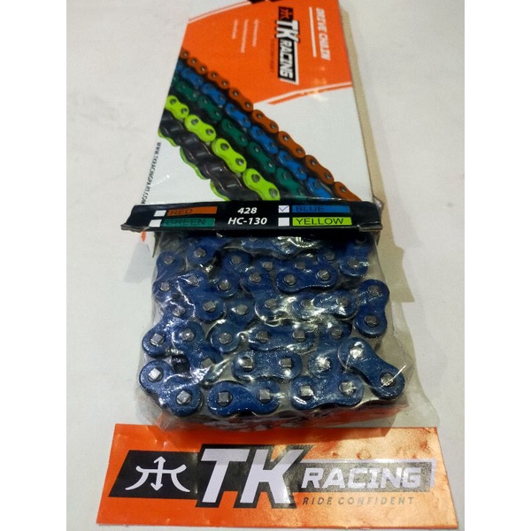 Jual TDR RANTAI COLOUR SERIES 428D 130L BLACK RED TWO TONE