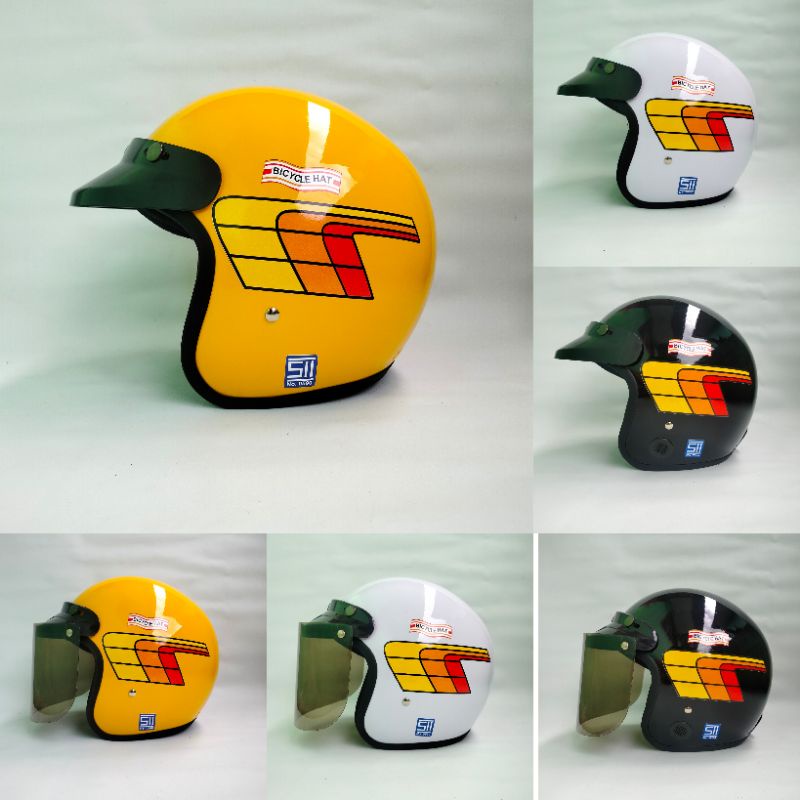 Jual Helm Honda Jadul bicycle hat series / helm Honda custom SNI