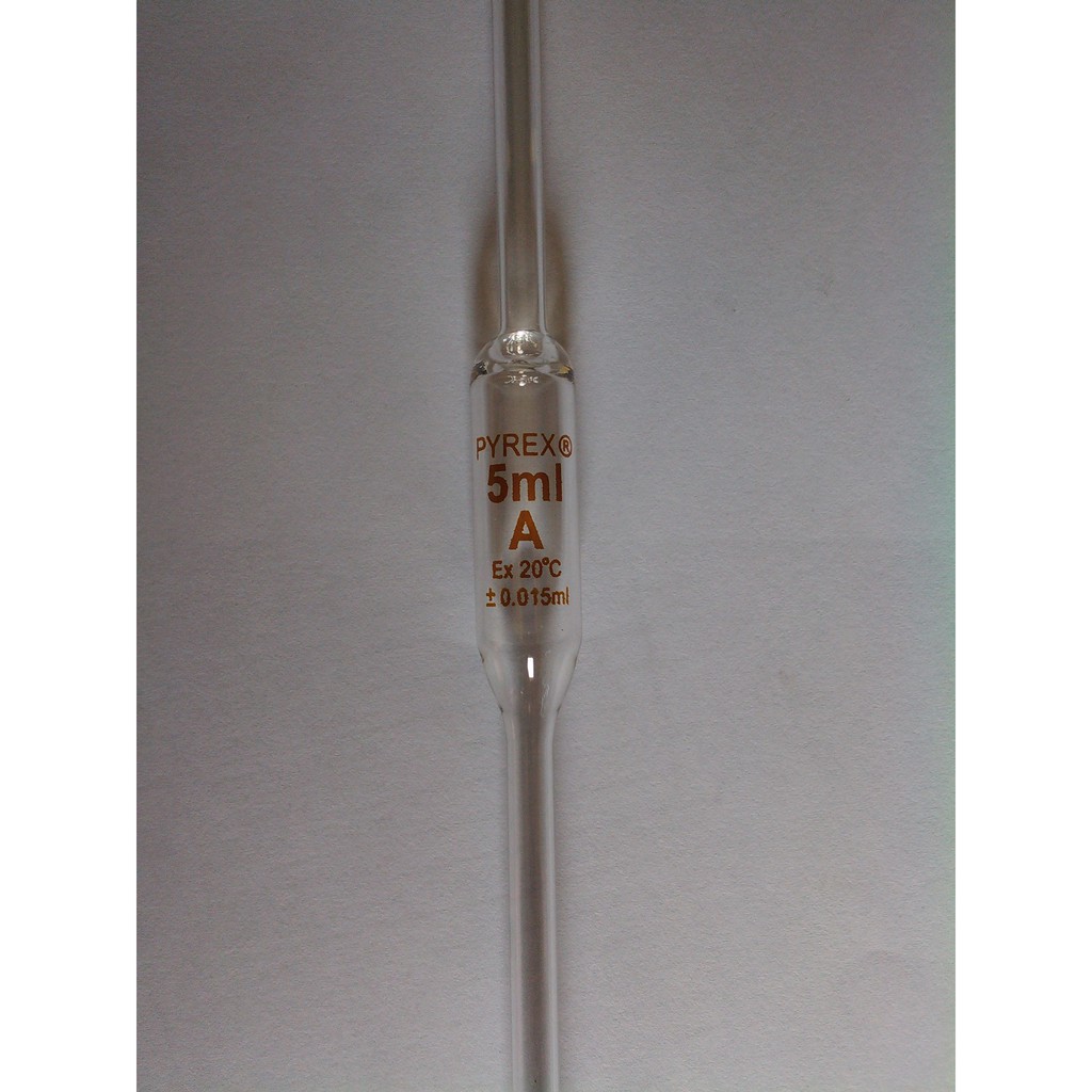Jual Pipet Gondok / Volumetric Pipet Capacity 5 mL PYREX - Cina, Class ...