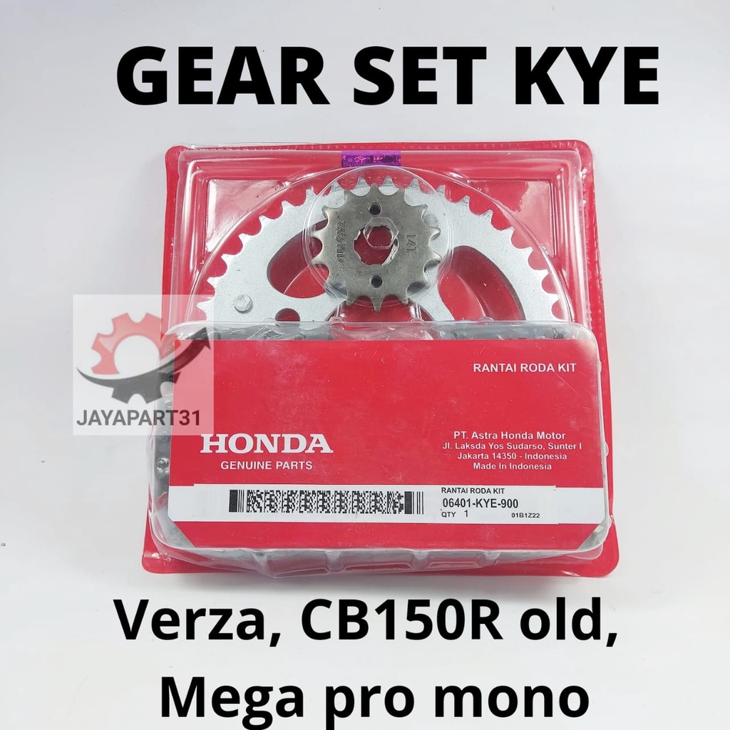 Jual SELA GEAR SET + RANTAI HONDA MEGA PRO MONO VERZA CB150R OLD