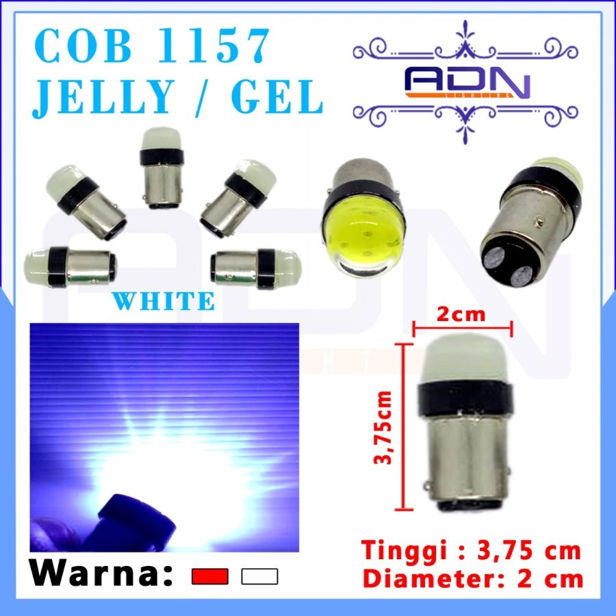 Jual LAMPU LED REM MOTOR MOBIL 1157 GEL JELY SUPERBRIGHT Bayonet 2 Kaki ...