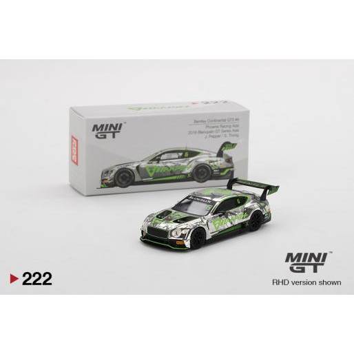 Xe Mô Hình Bentley Continental GT3 #5 CHAMPION 2018 Blancpain GT Asia Rhd 164 Minigt Do