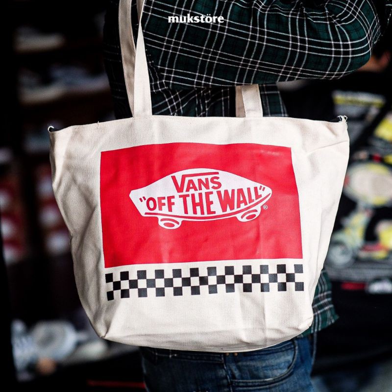 Tote Bag Vans 2 Way Cream Original