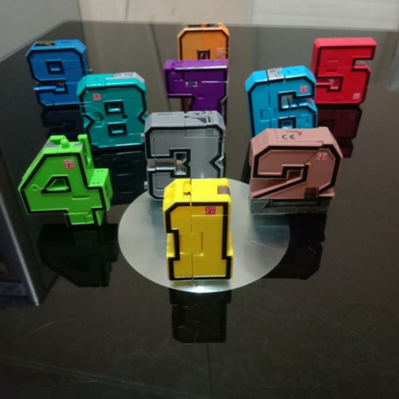 Jual Promo 1 Pcs Robot Angka Bisa Berubah Jadi Robot Harga Satuan ...