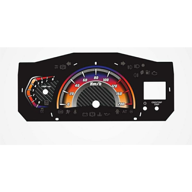Jual Panel Papan Spidometer| speedometer custom Agya/ayla | Shopee ...
