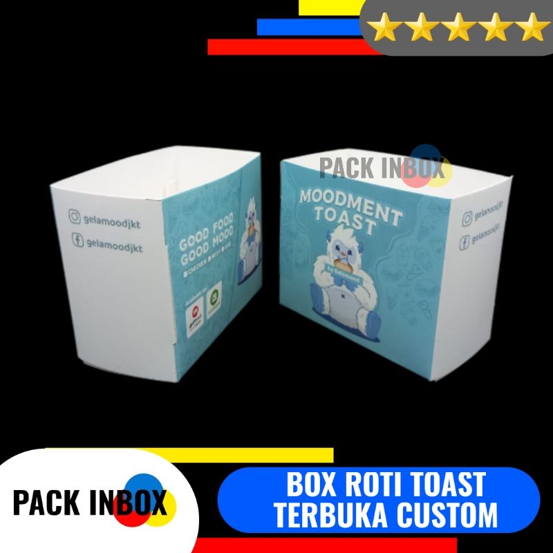 Jual CETAK BOX ROTI TOAST CUSTOM CETAK BOX CROFFLE CUSTOM TERBUKA PRINT ...
