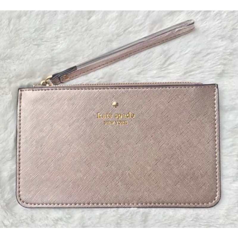 Kate spade gold store wristlet