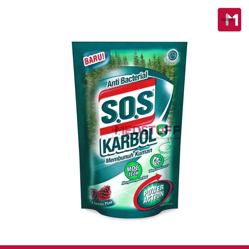 Jual SOS Karbol Cairan Pembersih REFILL | Shopee Indonesia
