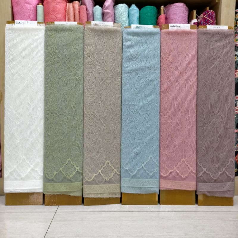 Jual Brokat Panel Chantily 7265 (Salur Pattern) | Shopee Indonesia