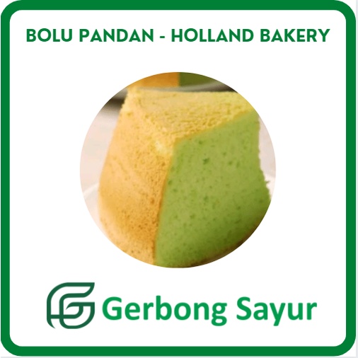 Jual Bolu Pandan / Chiffon Cake Pandan Holland Bakery | Shopee Indonesia