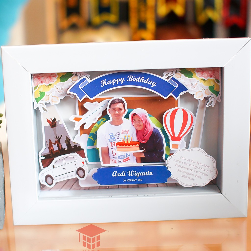 Jual Frame Foto Cetak Foto Pop Up Kado Wisuda Teman Ulang Tahun ...