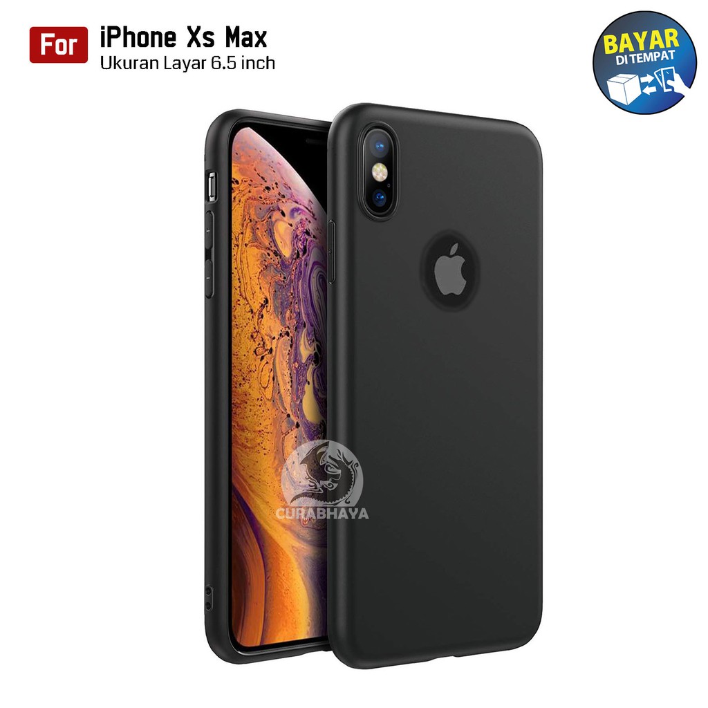 Jual Darknight iPhone Xs Max | Slim Case Black Matte Softcase | Shopee