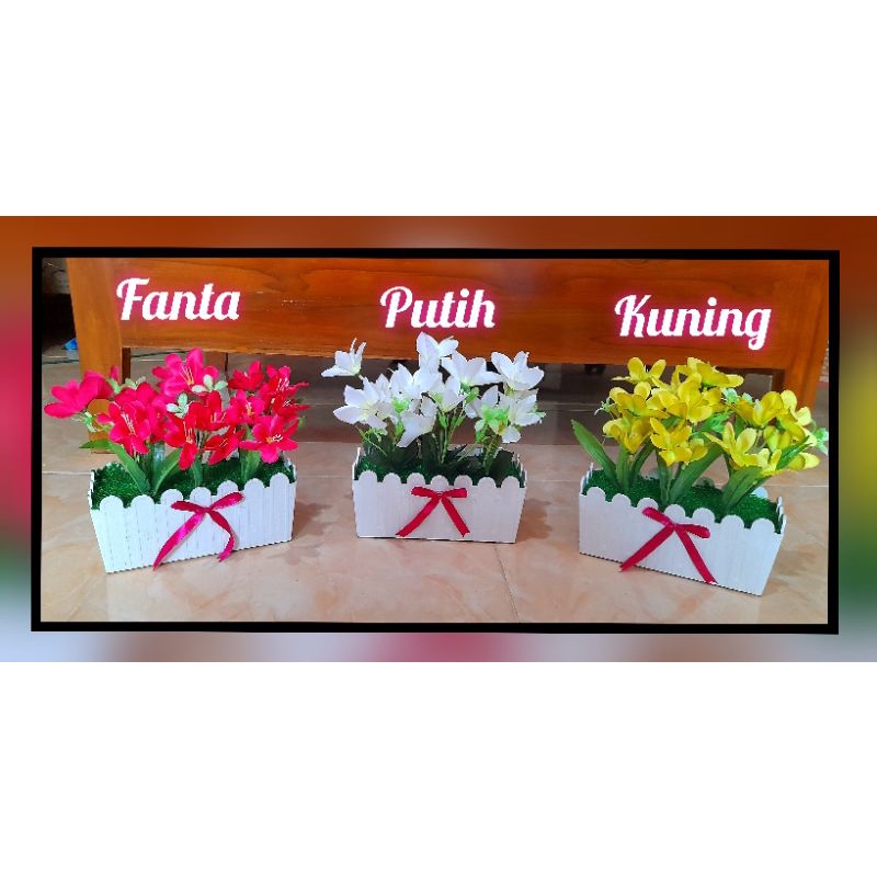 Jual Bunga vas pagar panjang 30cmx10cm | Shopee Indonesia