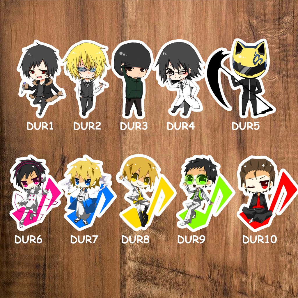 Jual sticker stiker anime Lengkap durara durarara durarara! Durara ...