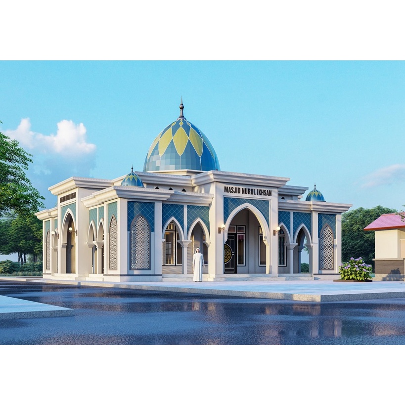 Jual GAMBAR KERJA DESAIN MASJID UKURAN 15X15 | Shopee Indonesia