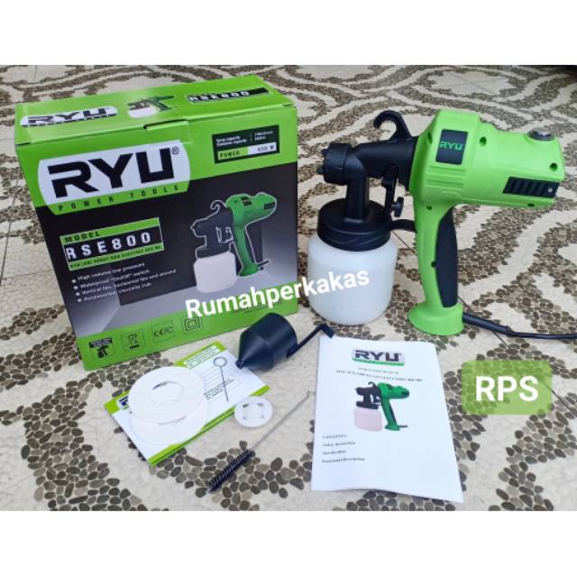 Jual Spray Gun Elektrik Ryu RSE 800 | Shopee Indonesia