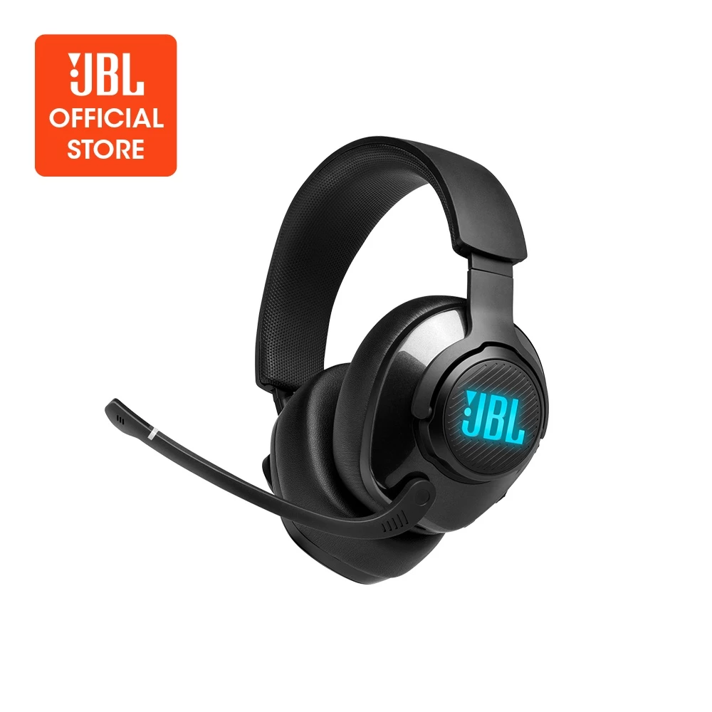 JBL Quantum 400 Wired Over-Ear Gaming Headset with RGB+Surround Sound - Garansi Resmi