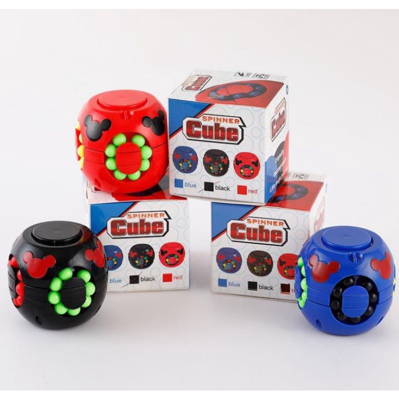 Jual Mainan Viral SPINNER RUBIK CUBE spiner rubic puzzle 3d gangsing ...