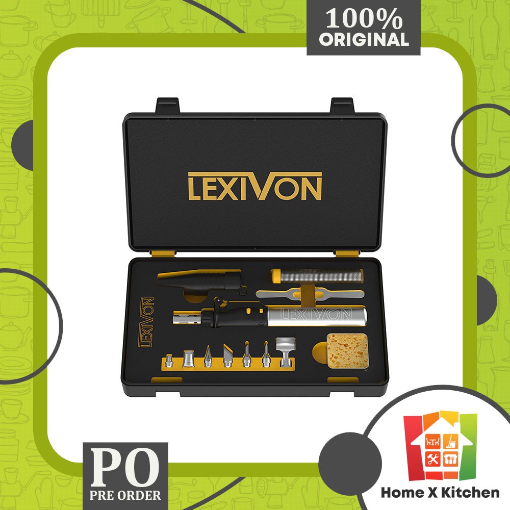 Jual LEXIVON Butane Soldering Iron MultiPurpose Kit Cordless