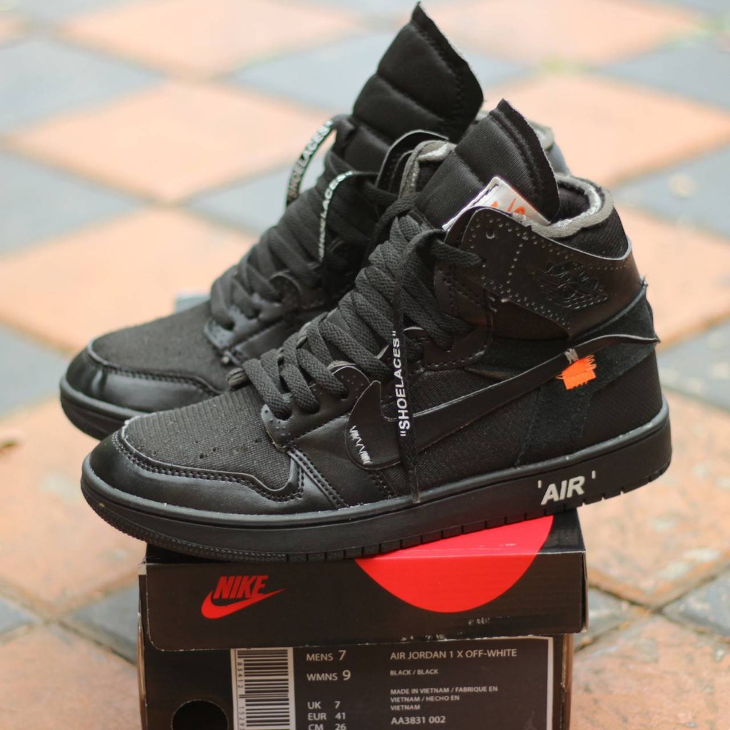 Nike Air Jordan 1 x Off White All Black