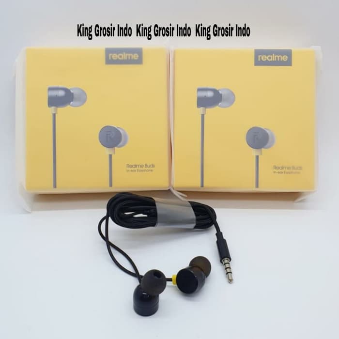 Jual Headset Realme Original 100 Headset Handsfree Earphone SUPER BASS Shopee Indonesia