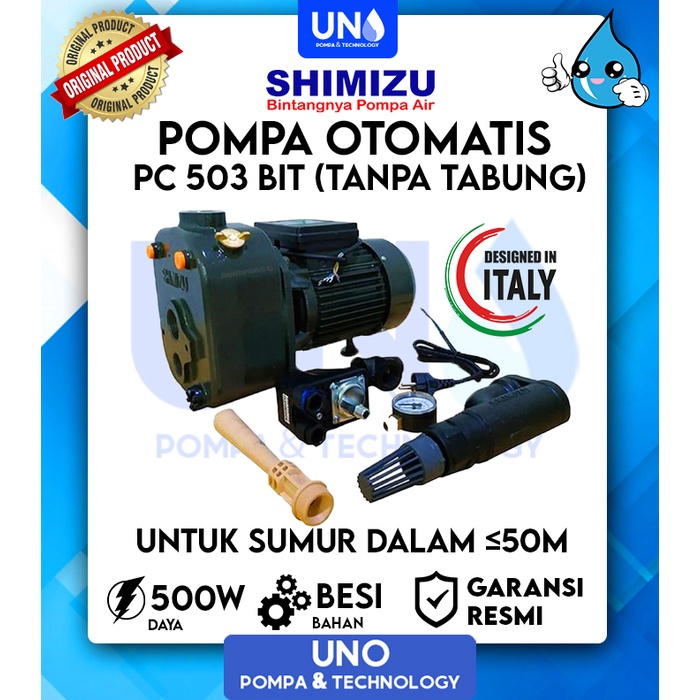 Jual Pompa air Shimizu Jet Pump PC 503 BIT / PC503BIT (Tanpa tabung ...