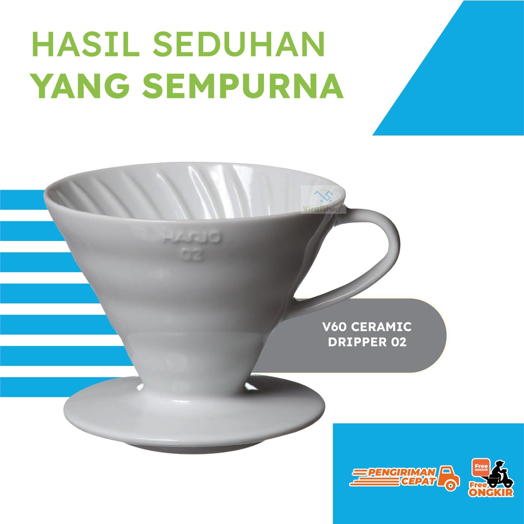 Jual V60 Ceramic Dripper 02 Coffee Dripper Keramik Pour Over Kopi 2to4