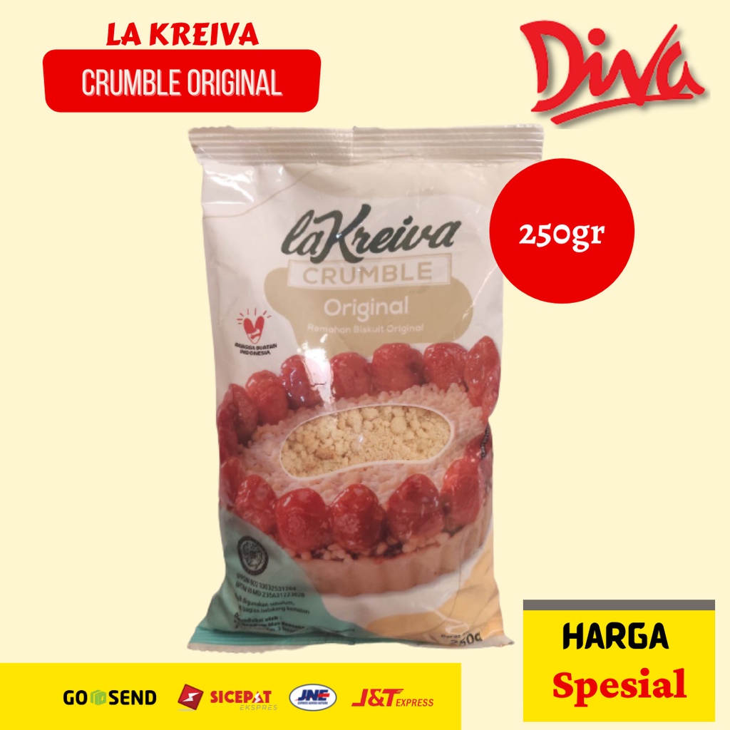 Jual [250gr] La Kreiva Crumble Original Pack / La Kreiva Kemasan ...