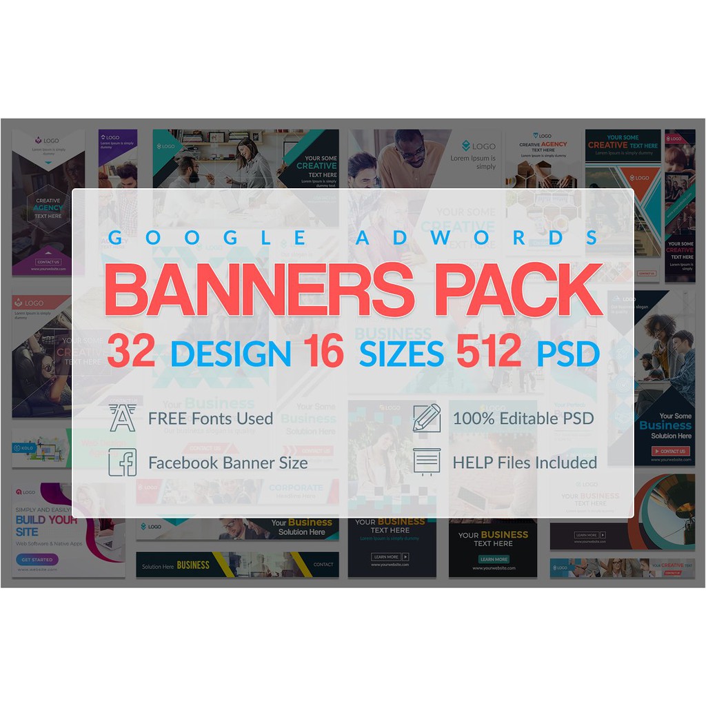 Jual ID1322 - Banners Big Pack | Koleksi Template Banner PSD Eksklusif ...