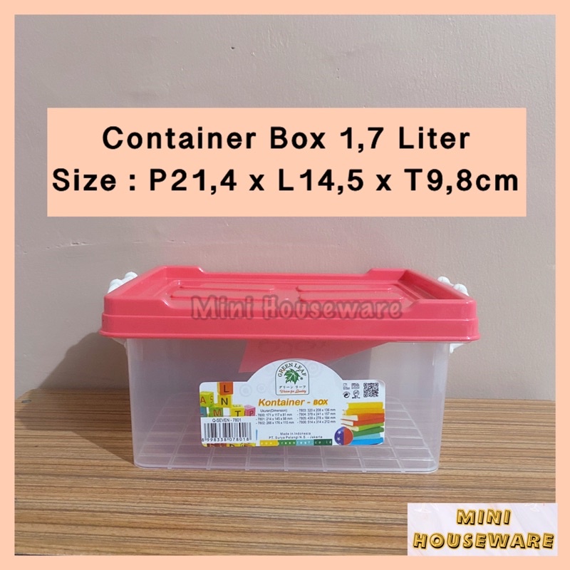 Jual Container Box 1,7 Liter / Kotak Penyimpanan Serbaguna Masker Obat ...