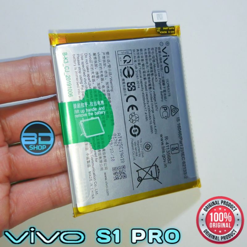 Jual ORIGINAL ASLI COPOTAN Baterai Batre Batere VIVO S1 PRO 1920