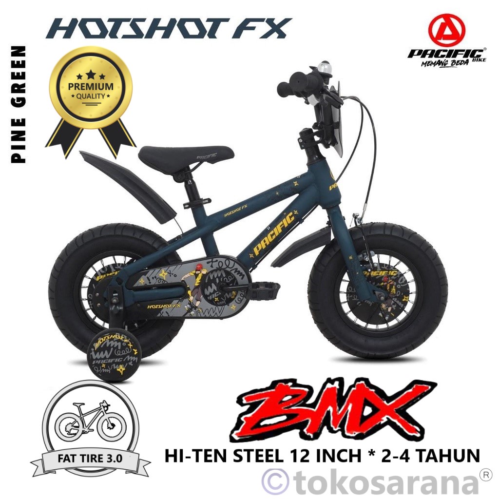 Jual Sepeda Anak Pacific Hotshot FX 3.0 Fatbike BMX 2-4 Tahun Fat Tire ...