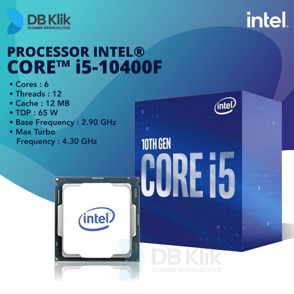 Jual Processor Intel Core I5-10400F Box - Intel Core I5 10400F LGA 1200 ...