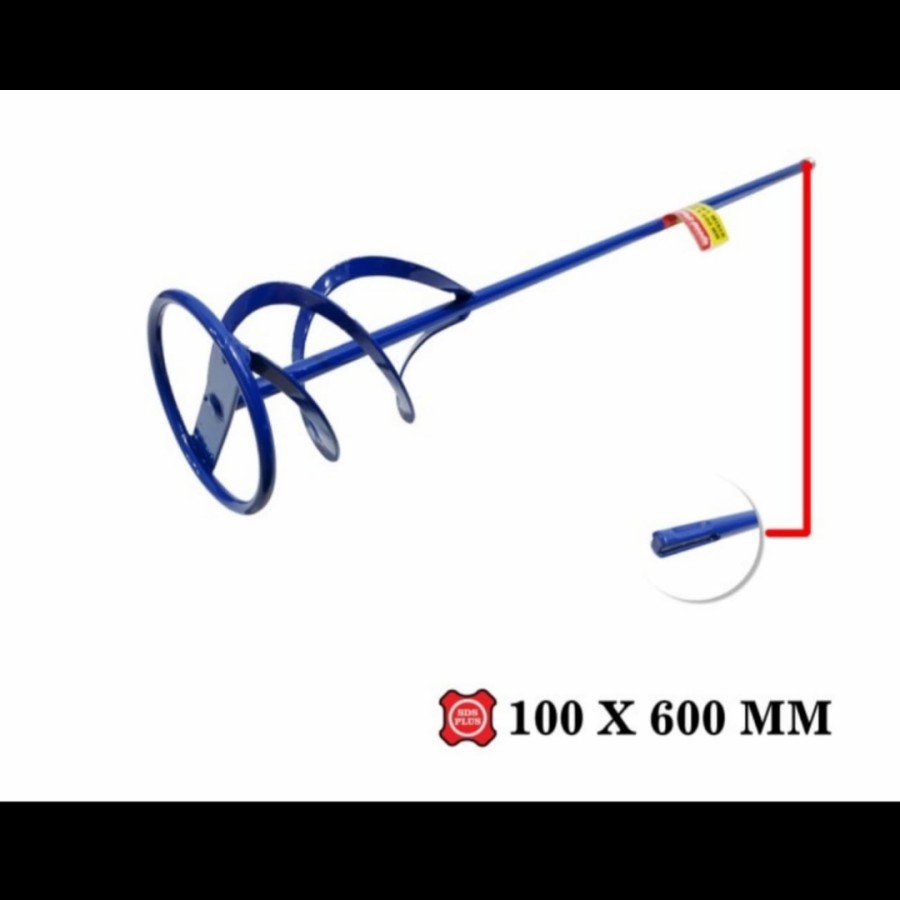 Jual Pengaduk cat ukuran 100 x 600mm ( SDS Plus ) Tjap Mata model ulir ...