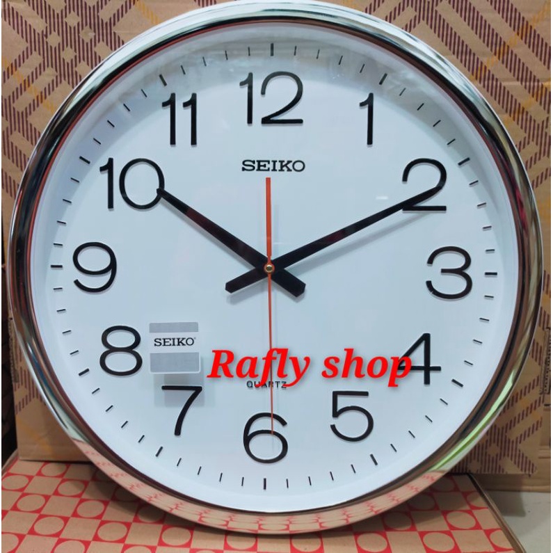 Jual jam dinding Seiko putih besar 40cm Shopee Indonesia
