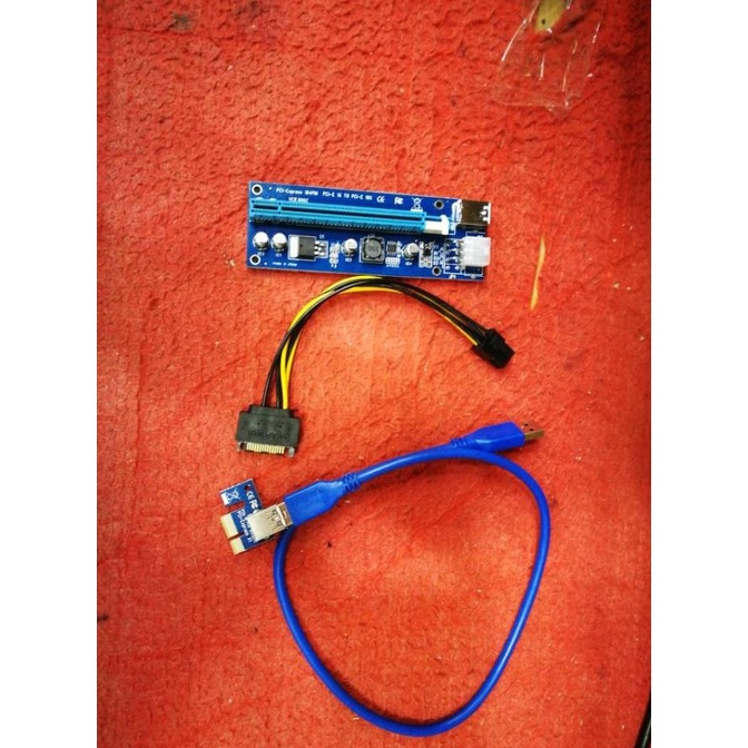 Jual Konektor Vga Card External Untuk Pc (Pcie X1 To X16 Riser ...