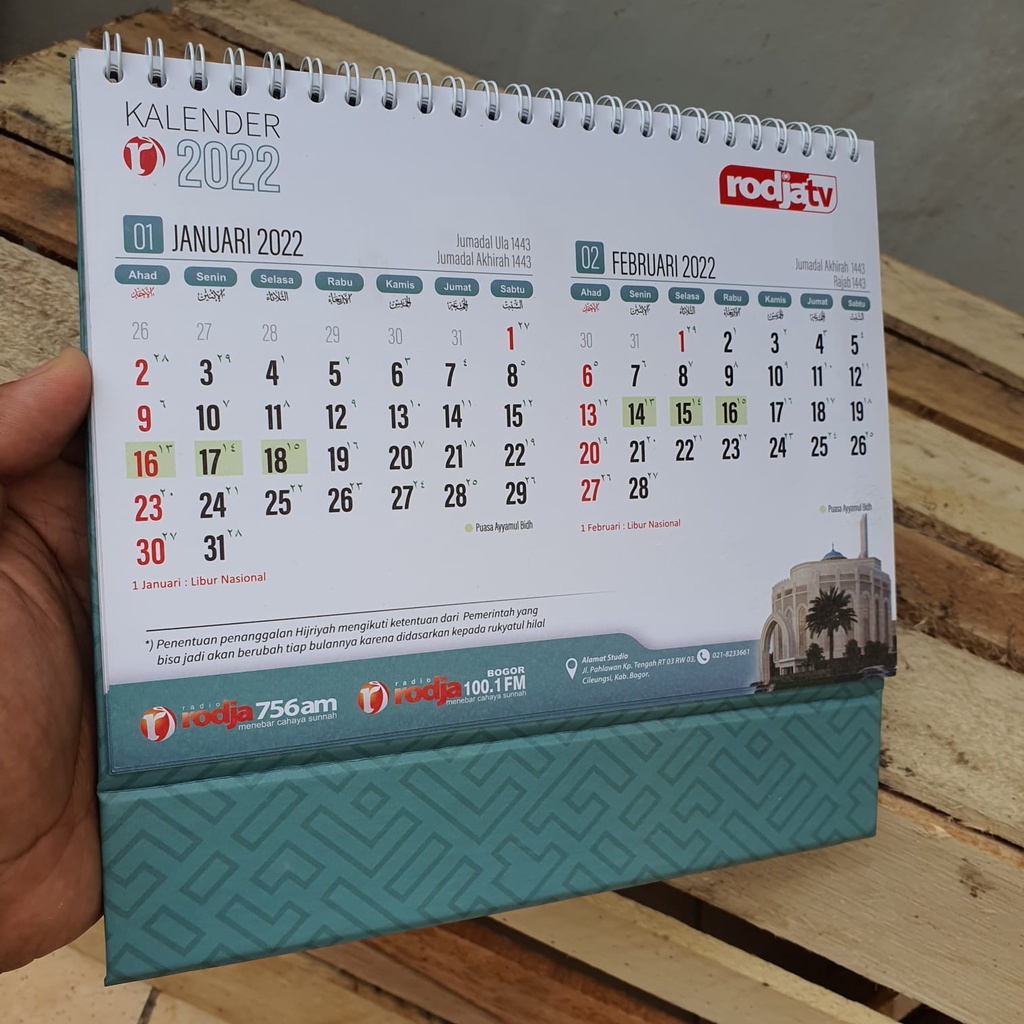 Jual Kalender Meja Rodja Masehi Plus Hijriyah 2022 Shopee Indonesia 2137