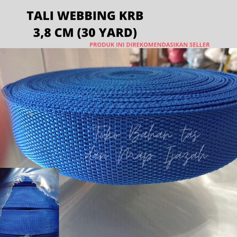 Jual TALI WEBBING BISBAN MERK KRB 3 8 CM PER ROLL Shopee Indonesia